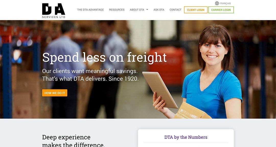 Our first website of 2018: DTA Services