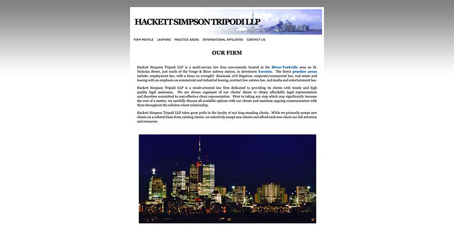 Hackett Simpson Tripodi - before